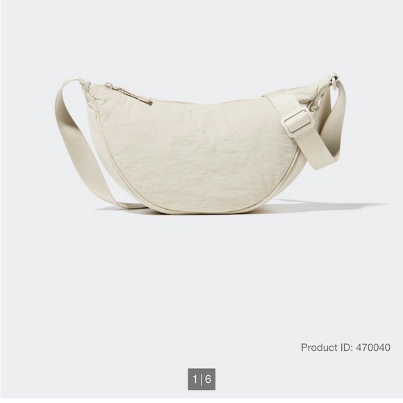 Uniqlo Round Mini Shoulder Bag in Natural - Picture 2 of 5